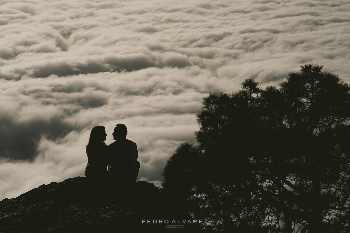 Fotógrafos de boda en Las Palmas sesión en la montaña