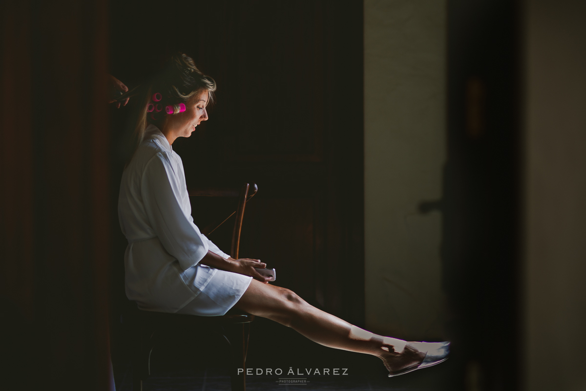 Preparativos de boda en el Hotel Rural Maipez de La Calzada en Gran Canaria