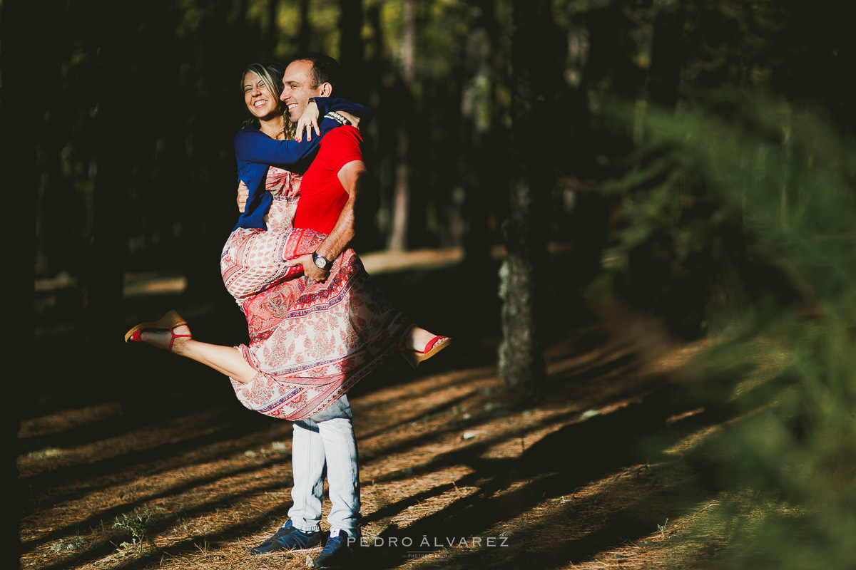 Fotos de pareja en la montaña en Gran Canaria