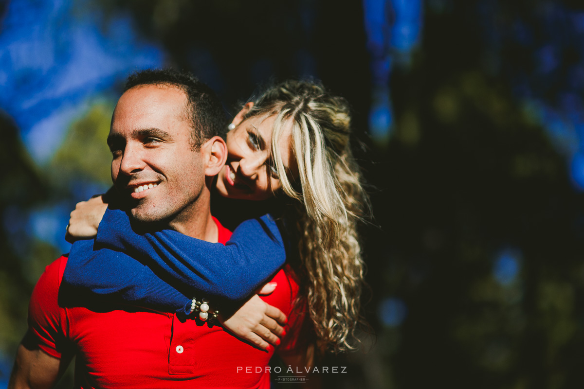 Fotos de pareja en la montaña en Gran Canaria