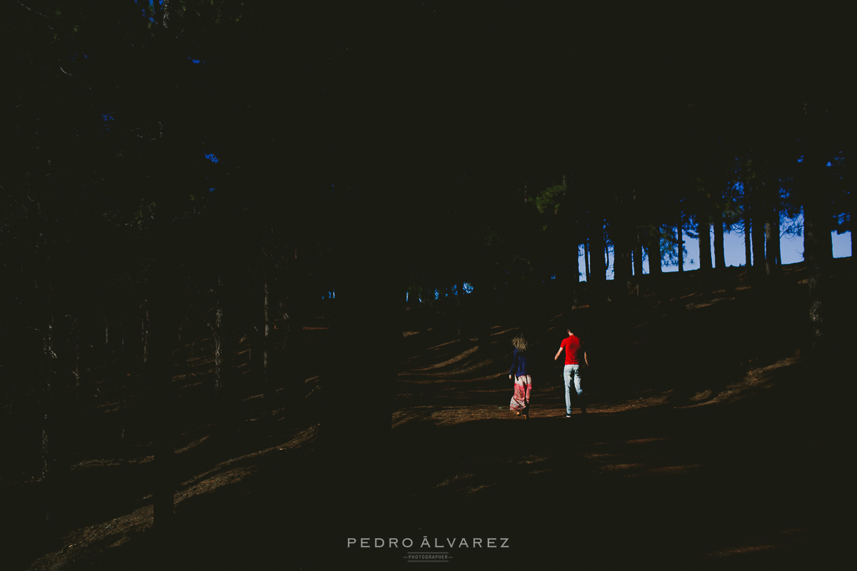 Fotos de pareja en la montaña en Gran Canaria
