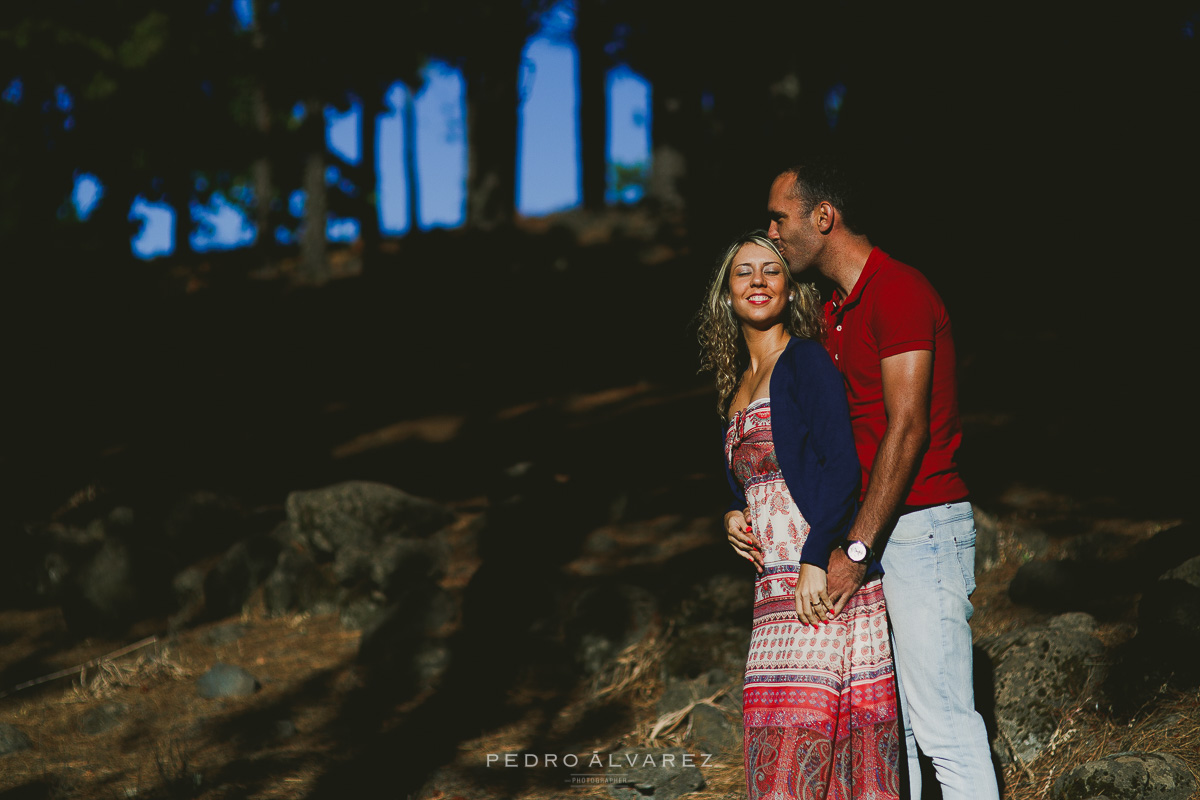 Fotos de pareja en la montaña en Gran Canaria
