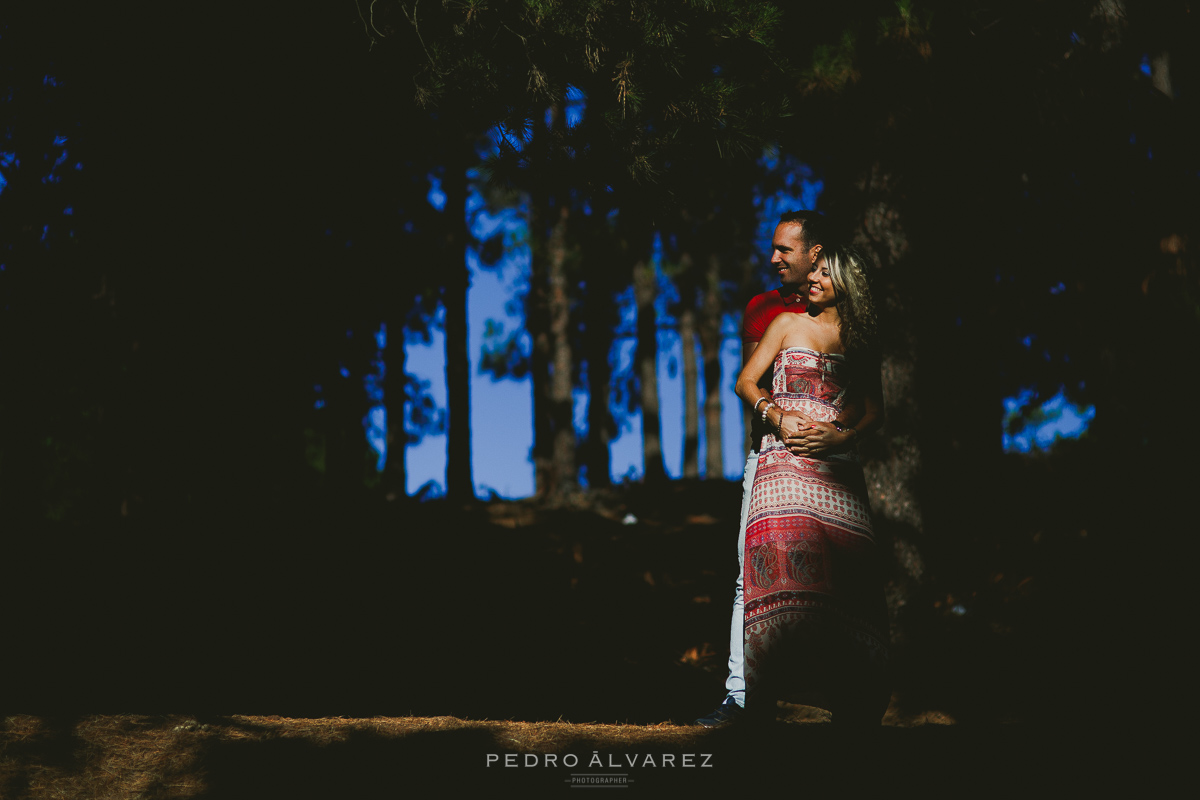 Fotos de pareja en la montaña en Gran Canaria