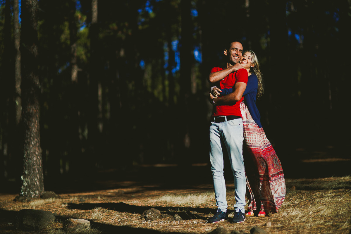 Fotos de pareja en la montaña en Gran Canaria