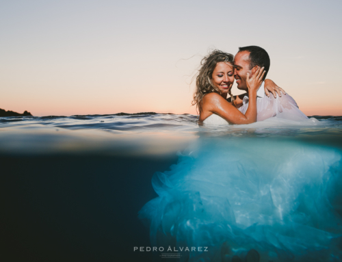 Sesión de fotos post boda en Lanzarote, fotos en la playa Canarias