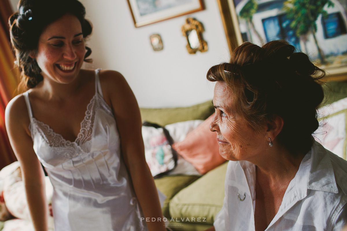 Las Palmas preparativos de una novia