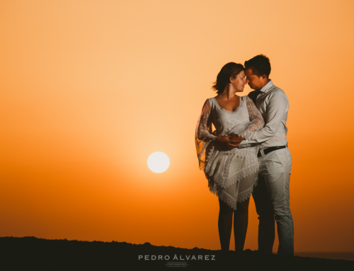 Fotografía de post boda en Lanzarote, sesión de pareja Catiana y Juanmi