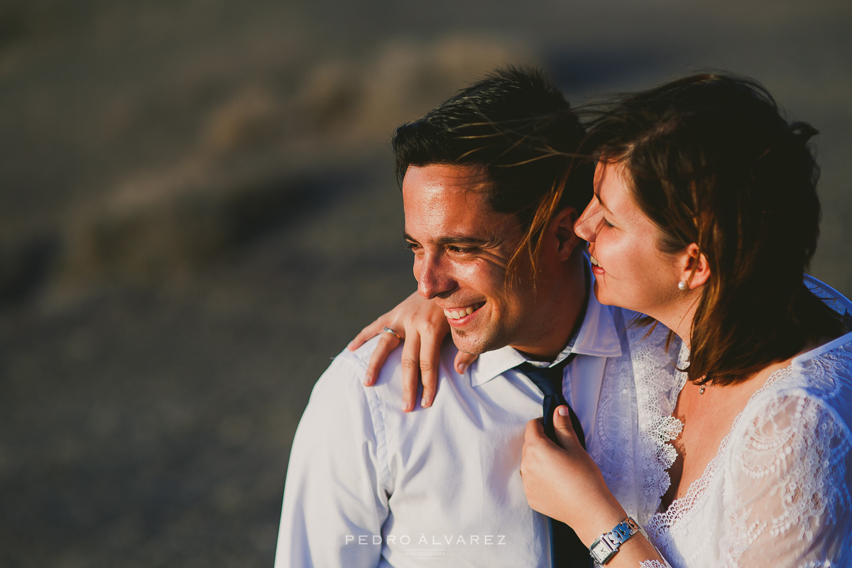 Sesión de post boda en Lanzarote fotografía de post boda