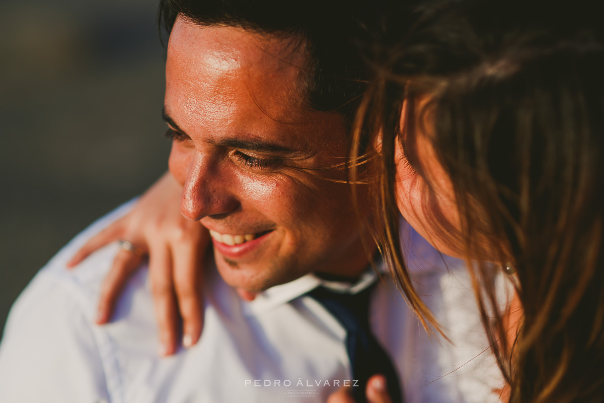 Sesión de post boda en Lanzarote fotografía de post boda
