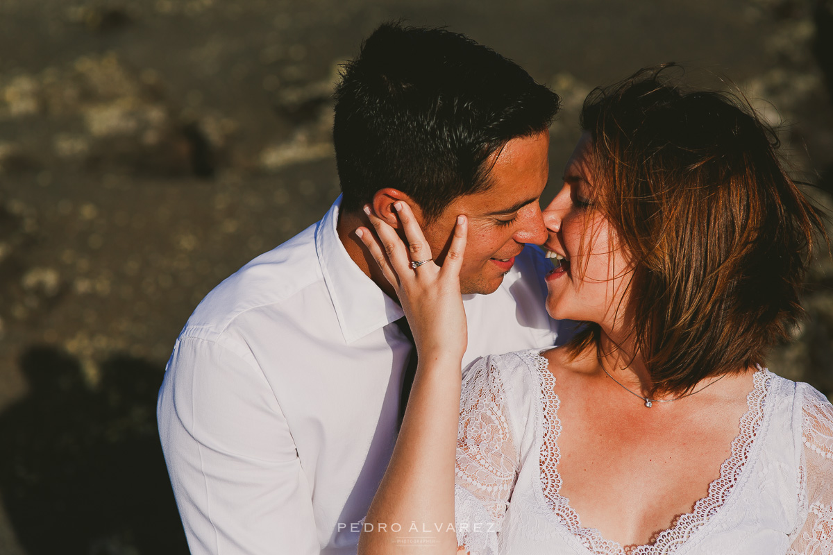 Sesión de post boda en Lanzarote fotografía de post boda
