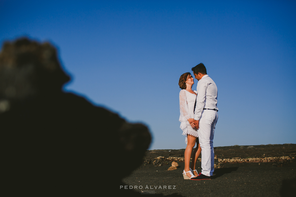 Sesión de post boda en Lanzarote fotografía de post boda