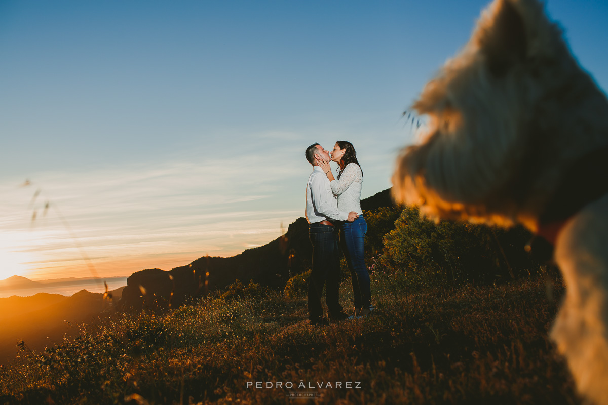 Fotografía de pre boda y mascotas en Las Palmas de Gran Canaria