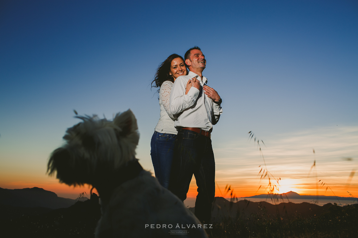 Fotografía de pre boda y mascotas en Las Palmas de Gran Canaria