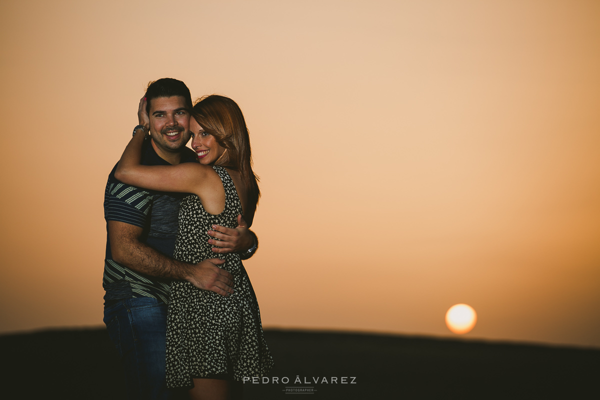 Sesión de fotos de pre boda en las Dunas de Maspalomas