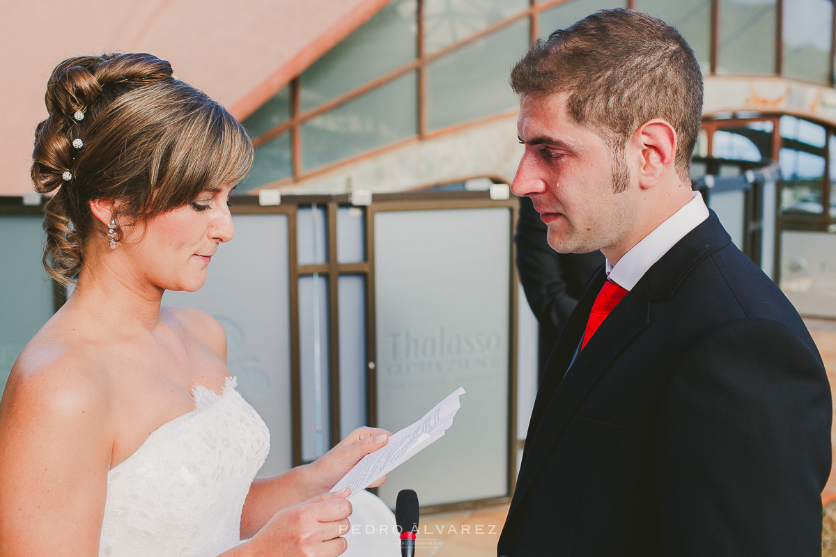 Ceremonia civil en Gloria Palace de San Agustin Gran Canaria