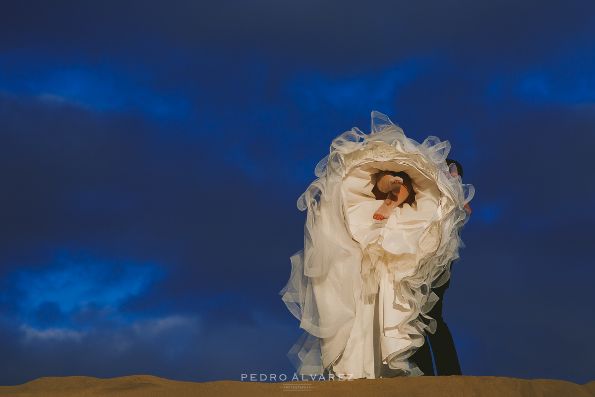 Dunas de Maspalomas sesión de fotos de boda