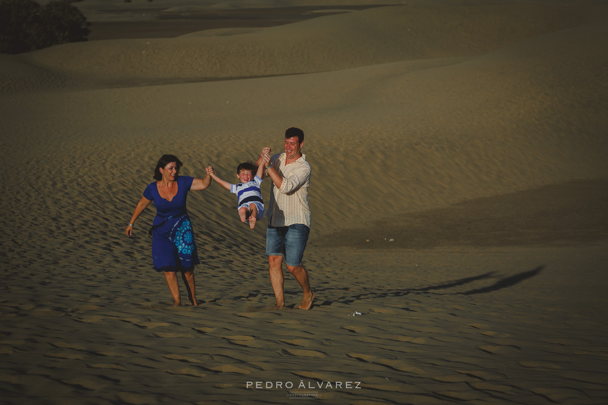 Sesión familiar en Las Palmas de Gran Canaria Dunas de Maspalomas