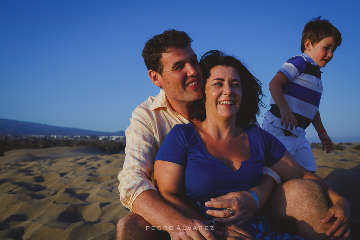 Dunas de Maspalomas imágenes de familias