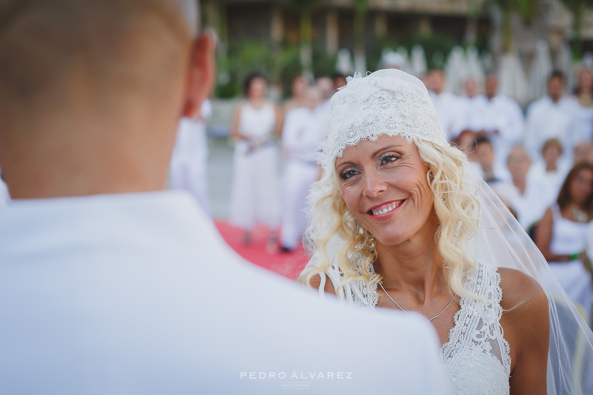 Ceremonia de boda ibicenca en el Hotel Paradise Valle Taurito Canarias 