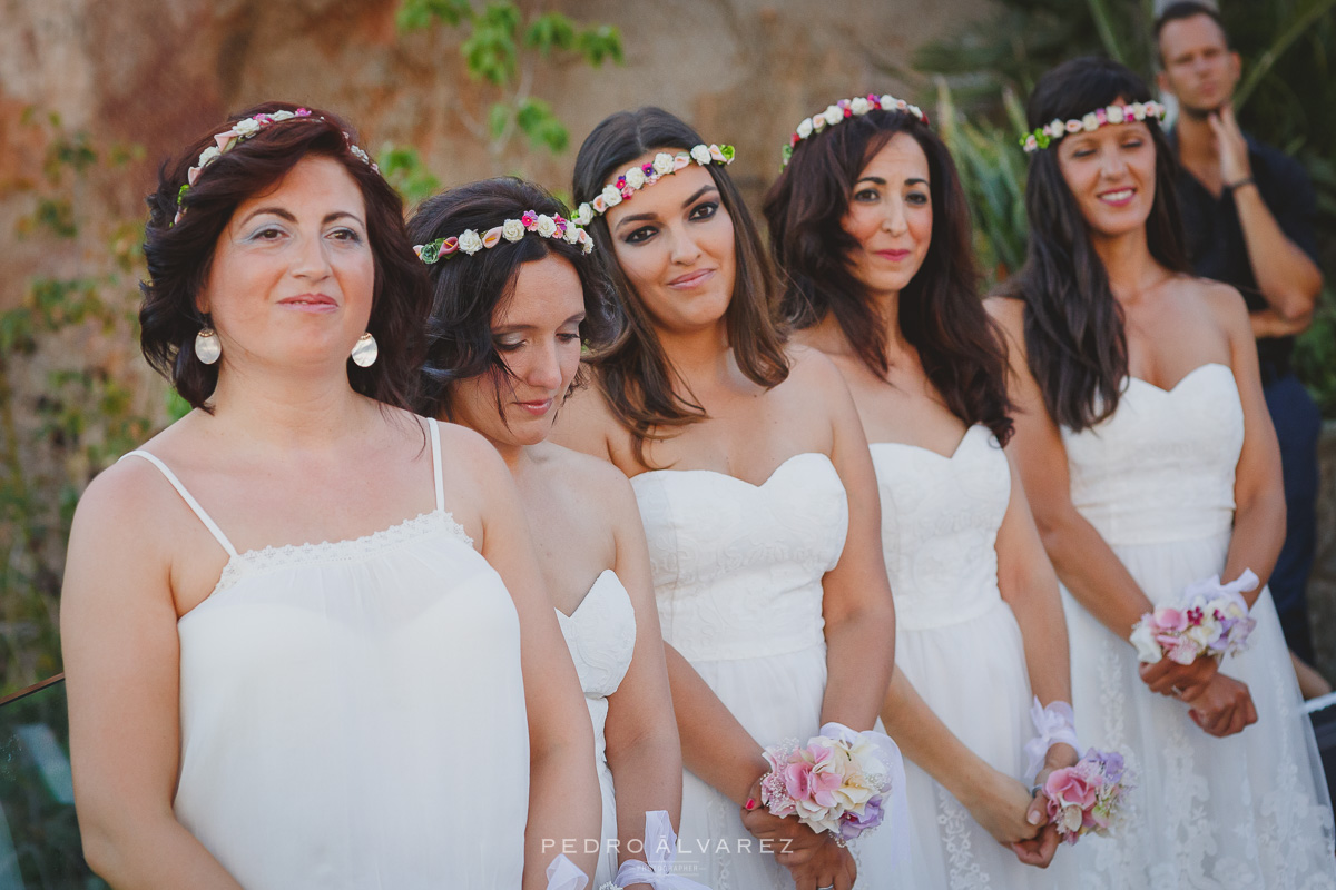 Ceremonia de boda ibicenca en el Hotel Paradise Valle Taurito Canarias 