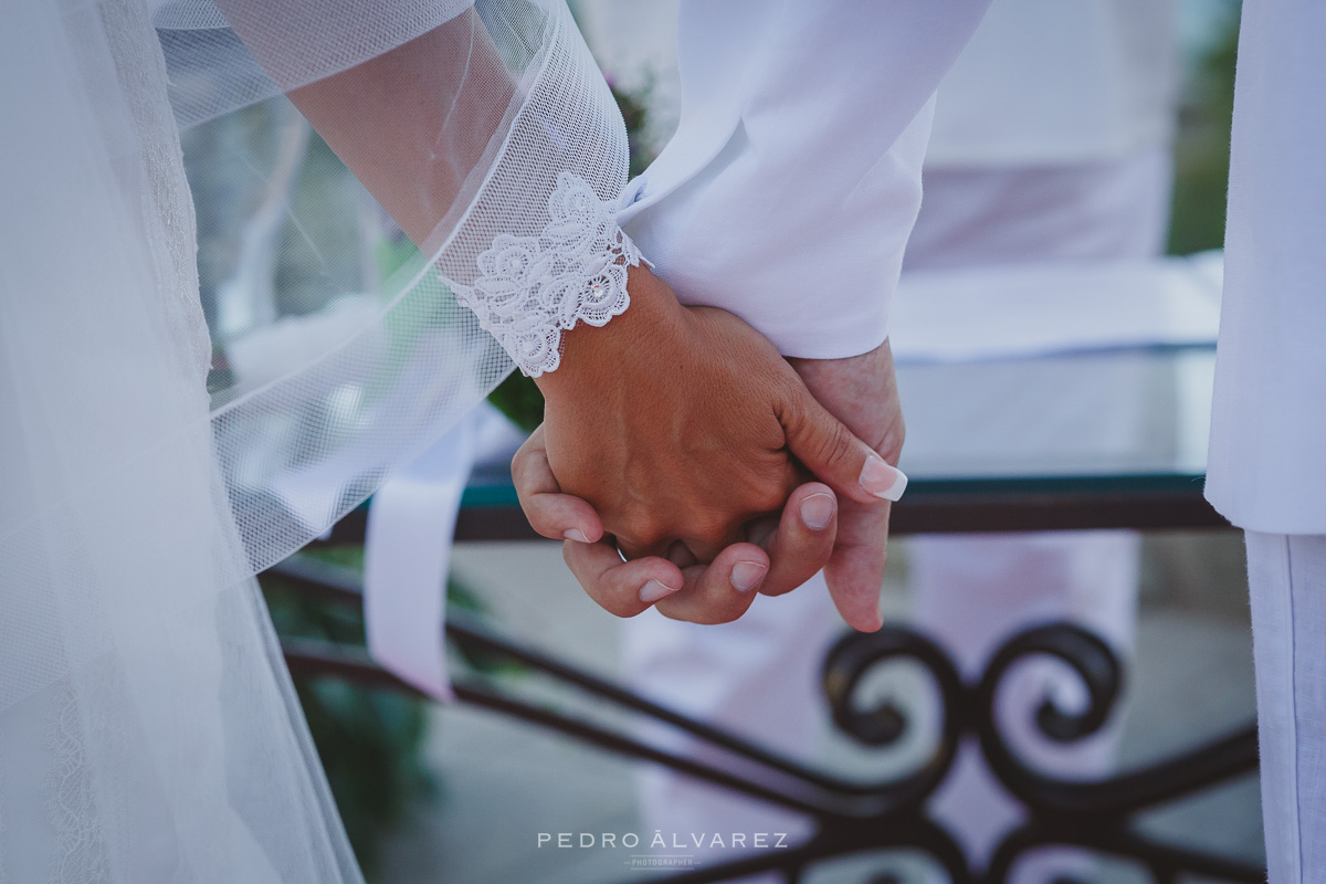 Ceremonia de boda ibicenca en el Hotel Paradise Valle Taurito Canarias 