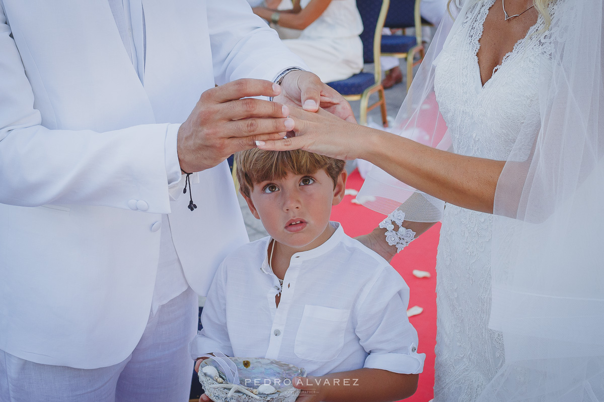 Ceremonia de boda ibicenca en el Hotel Paradise Valle Taurito Canarias 