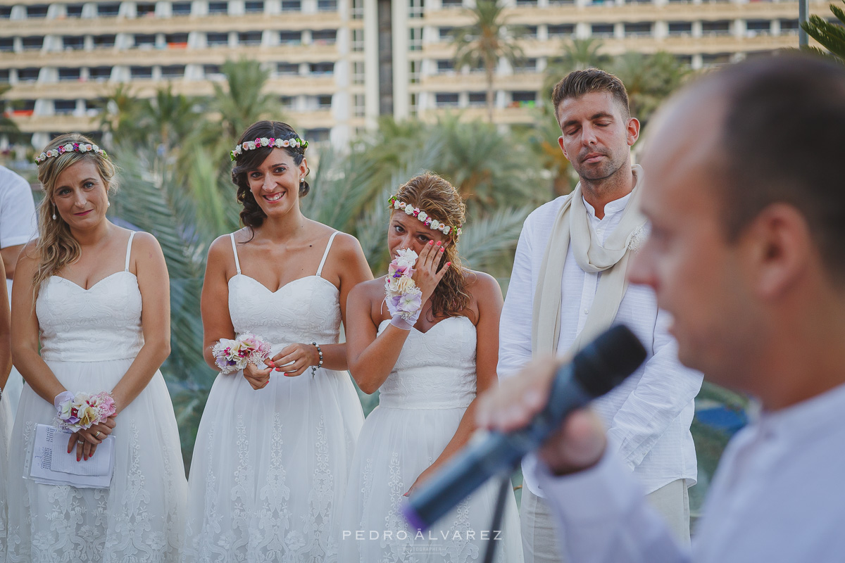 Ceremonia de boda ibicenca en el Hotel Paradise Valle Taurito Canarias 