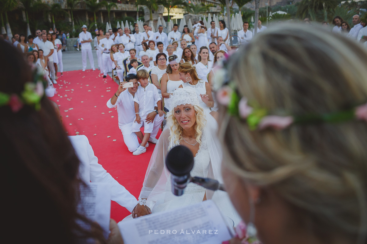 Ceremonia de boda ibicenca en el Hotel Paradise Valle Taurito Canarias 