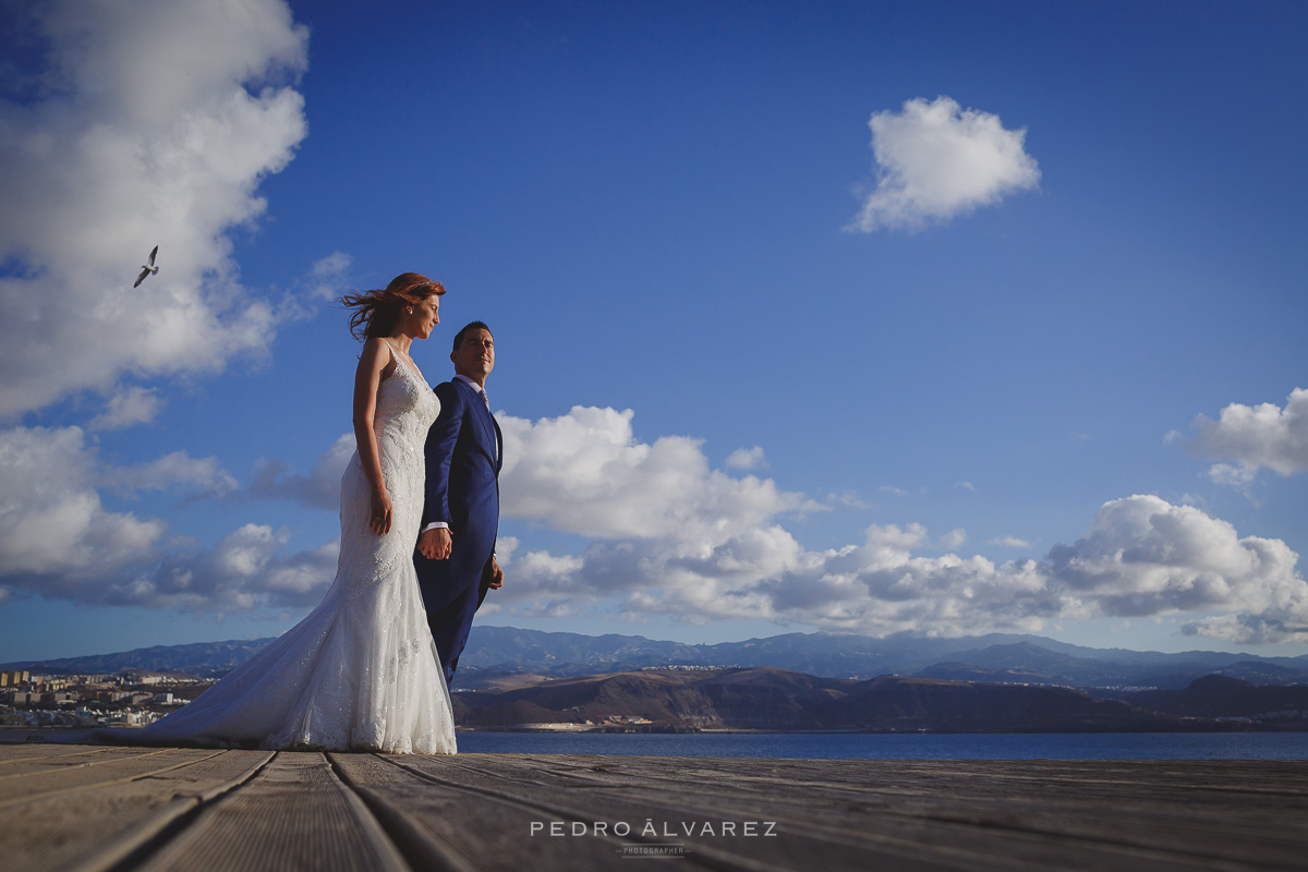 Imágenes de boda en el Confital en Las Palmas de Gran Canaria