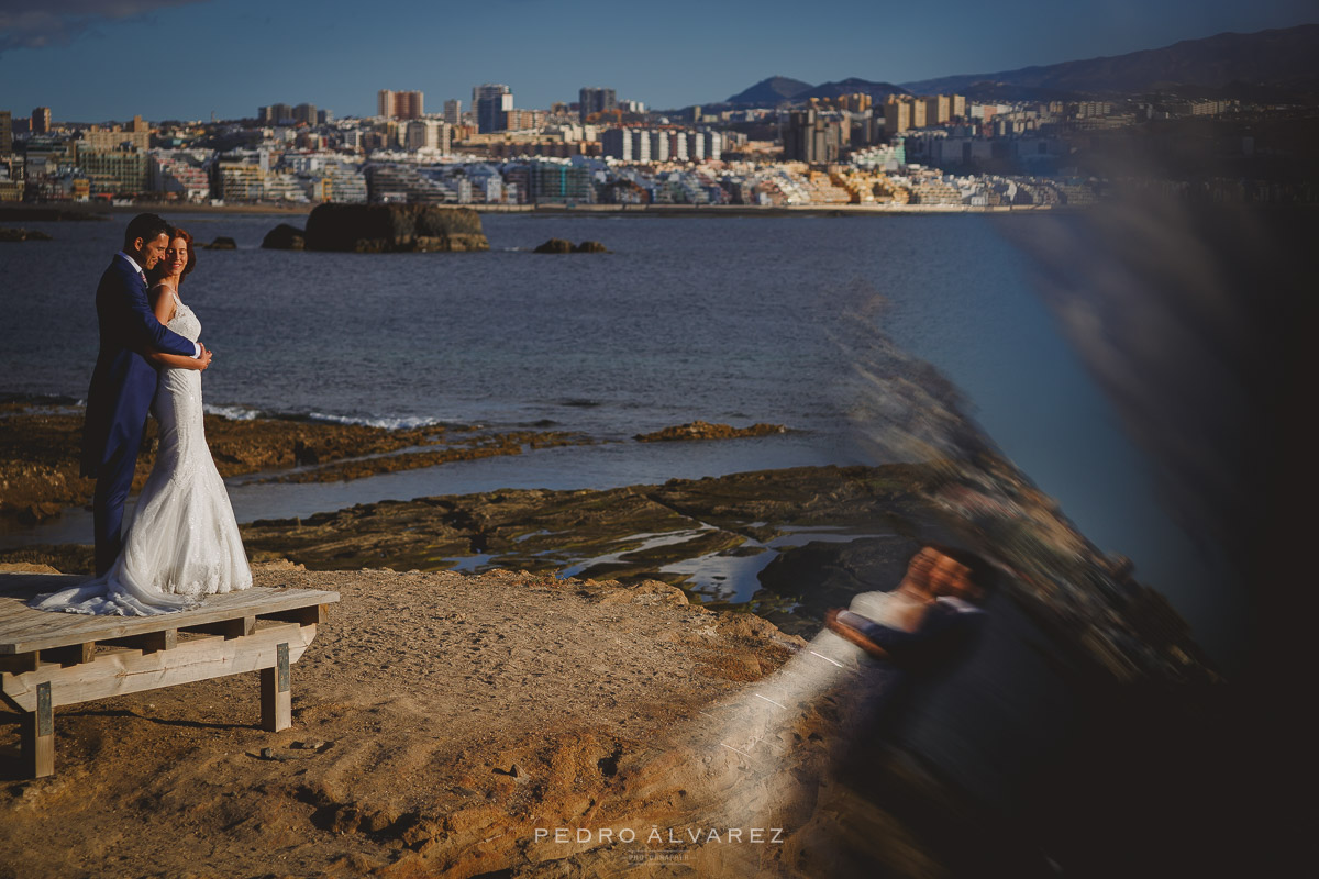 Imágenes de boda en el Confital en Las Palmas de Gran Canaria