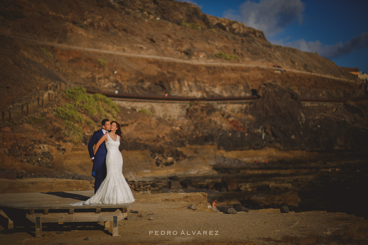 Imágenes de boda en el Confital en Las Palmas de Gran Canaria