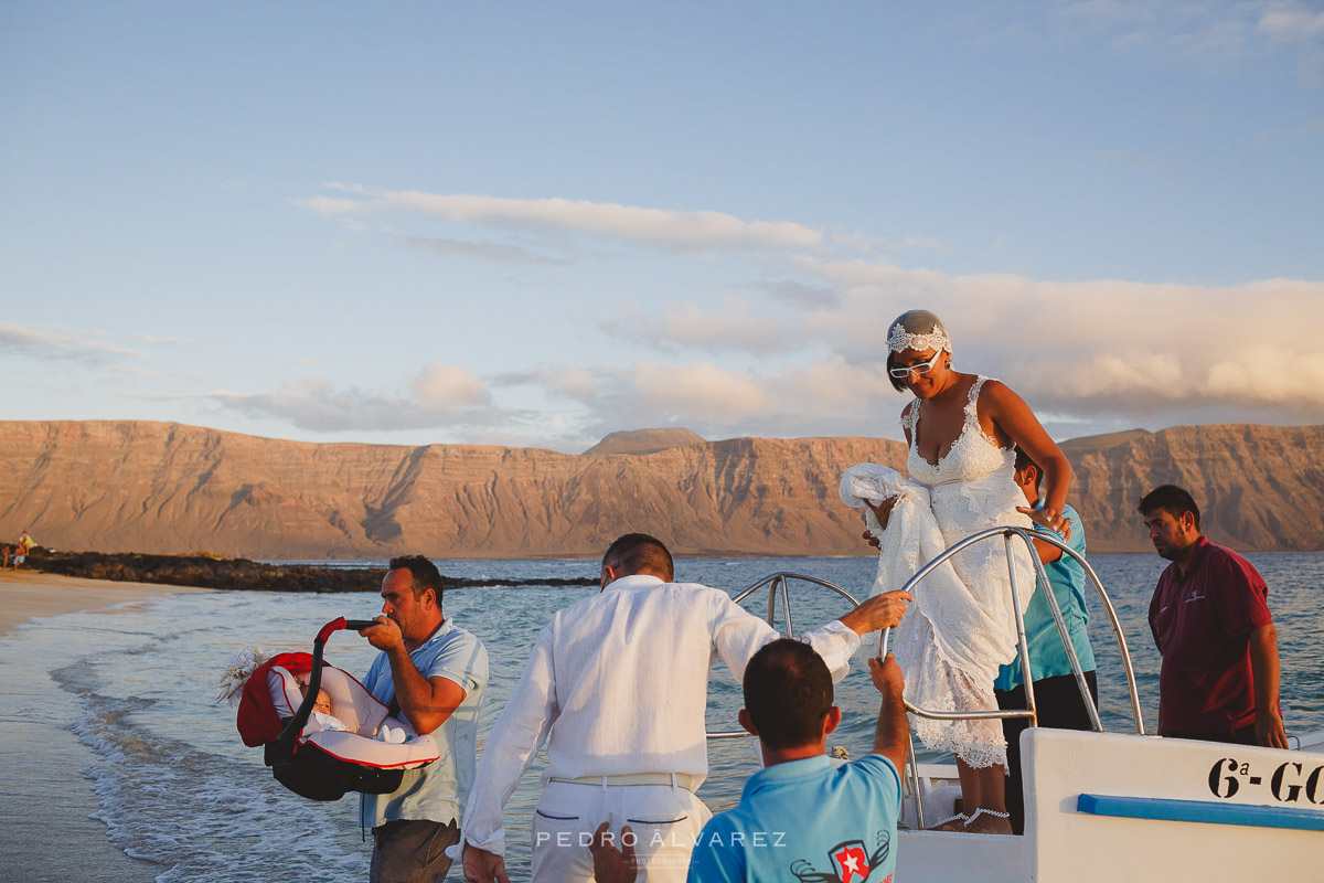 Fotógrafos de boda en La Graciosa Canarias