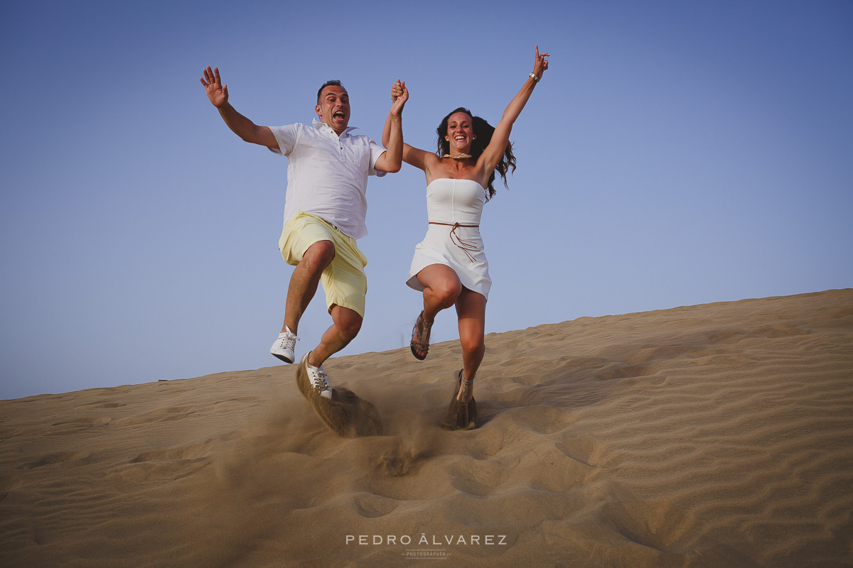 Sesión de pareja playa Dunas de Maspalomas