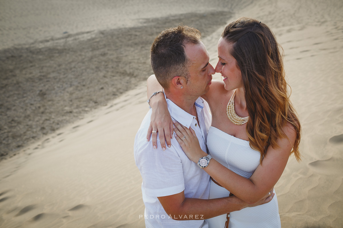 Sesión de pareja playa Dunas de Maspalomas