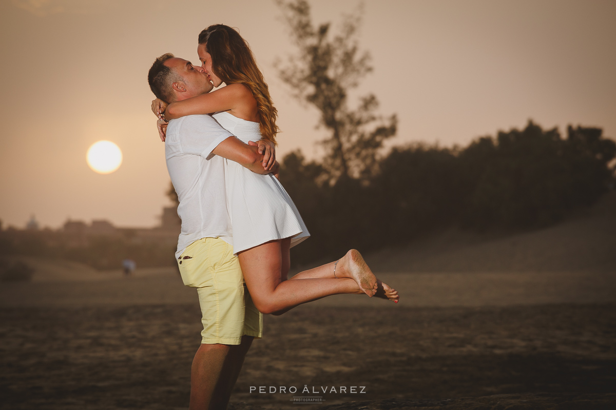 Sesión de pareja playa Dunas de Maspalomas