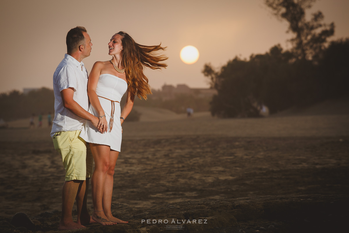 Sesión de pareja playa Dunas de Maspalomas