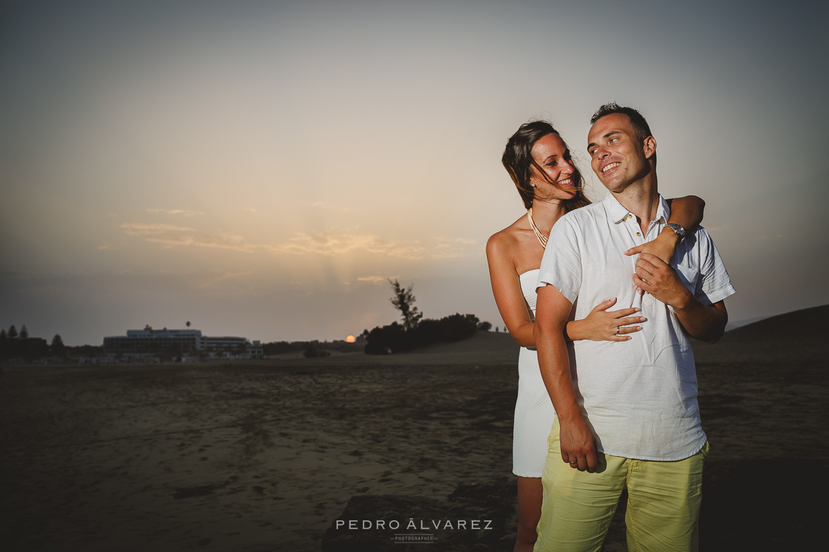 Sesión de pareja playa Dunas de Maspalomas