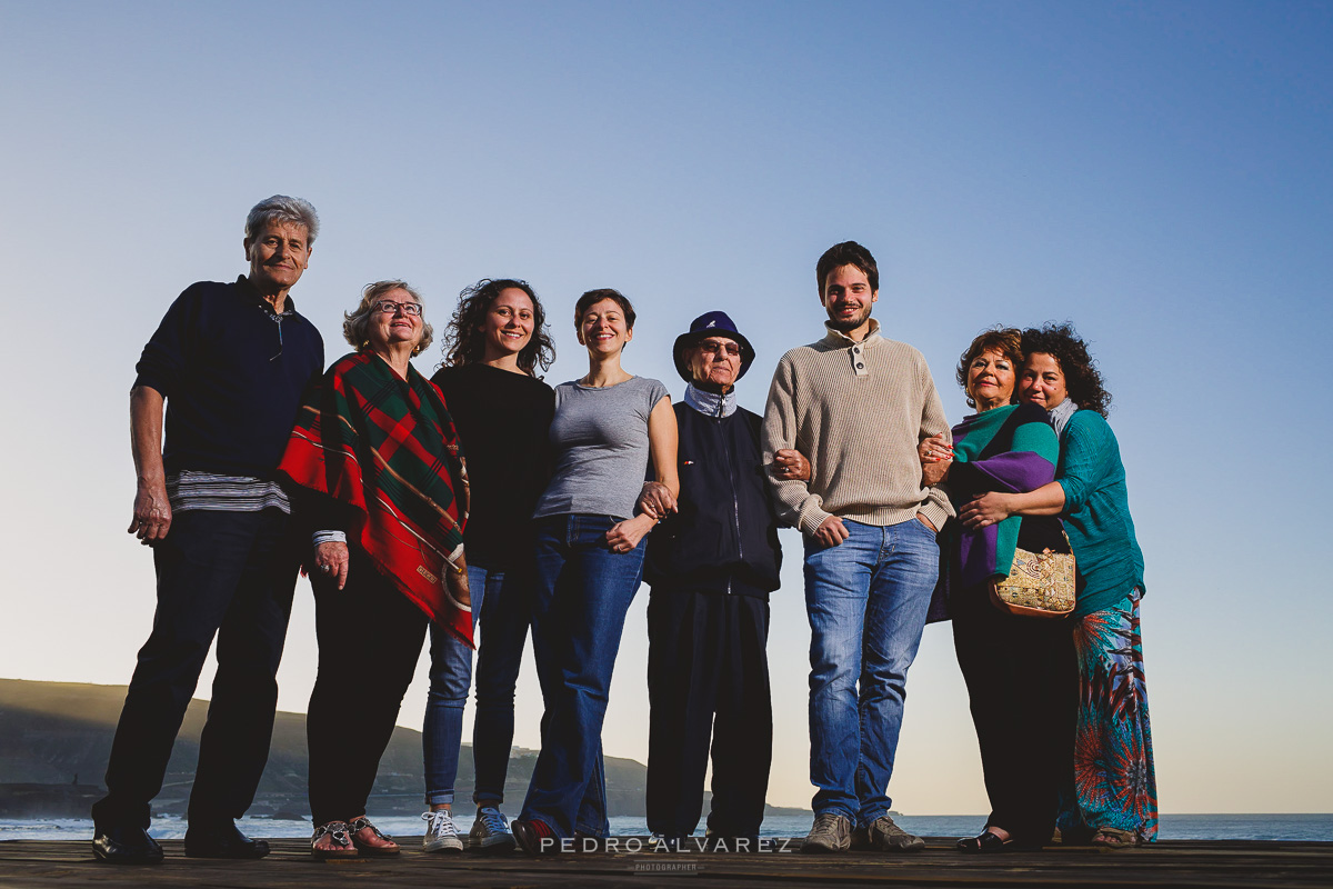 Sesión de fotos de Navidad en familia en Las Palmas de Gran Canaria