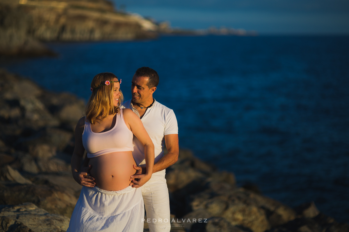 Fotos de embarazo maternidad en Las Palmas de Gran Canaria