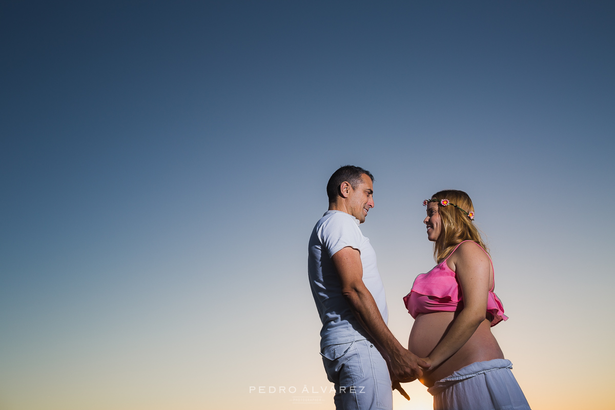 Sesión de embarazo maternidad en Las Palmas de Gran Canaria