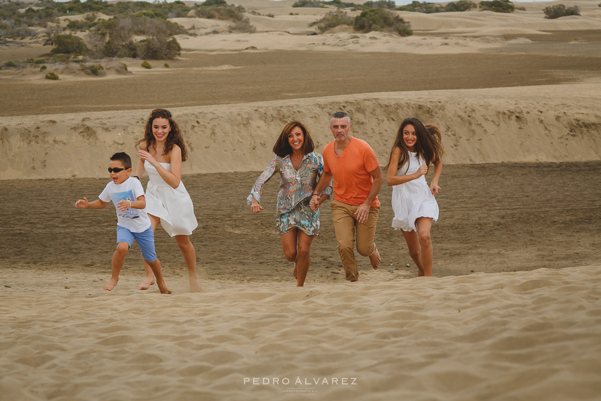 Fotografos de familia Dunas de Maspalomas Gran Canaria fotos familia