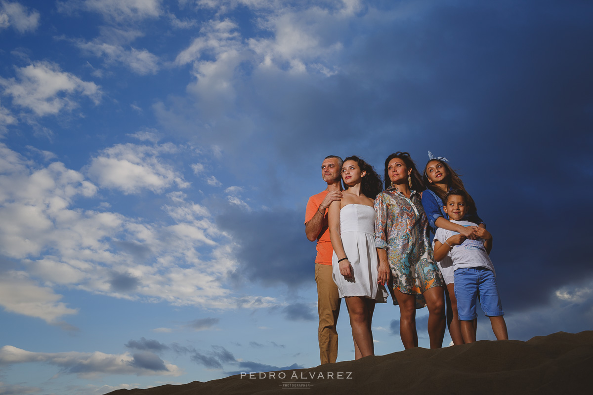 Fotografos de familia Dunas de Maspalomas Gran Canaria fotos familia