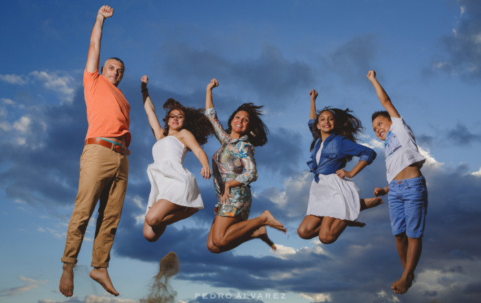Sesión de fotos de familia en las Dunas de Maspalomas