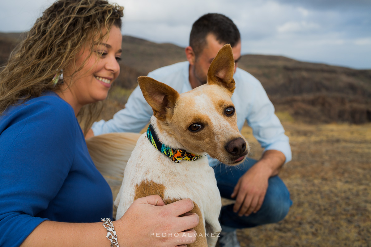 Fotos de pareja y mascotas en Las Palmas de Gran Canaria