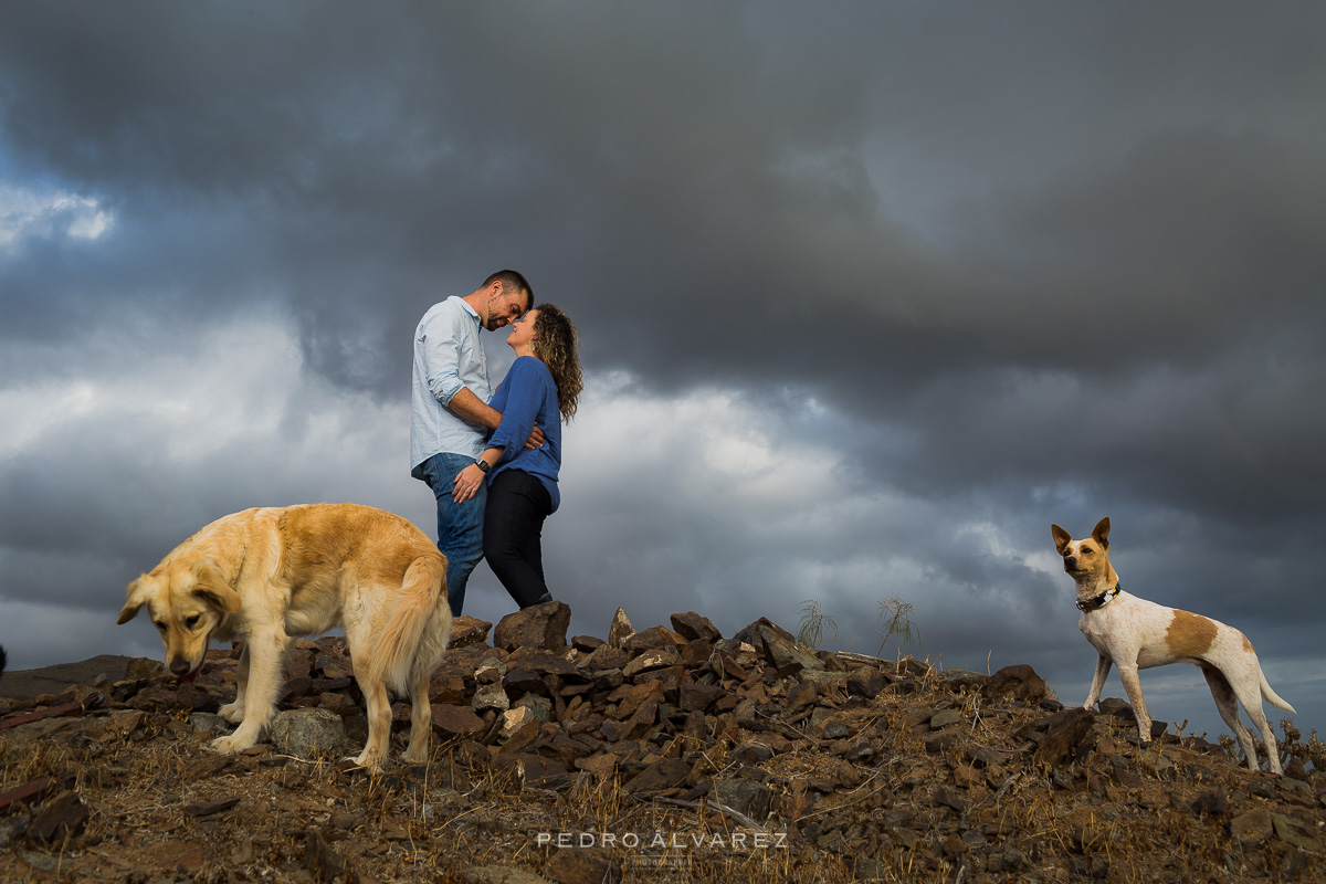 Fotos de pareja y mascotas en Las Palmas de Gran Canaria