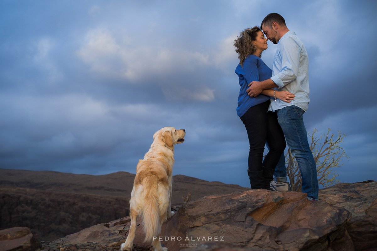 Fotos de pareja y mascotas en Las Palmas de Gran Canaria