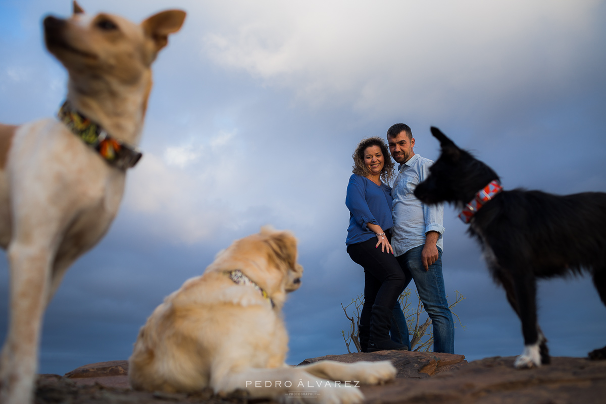 Fotos de pareja y mascotas en Las Palmas de Gran Canaria