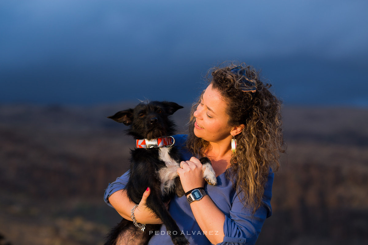 Fotos de pareja y mascotas en Las Palmas de Gran Canaria