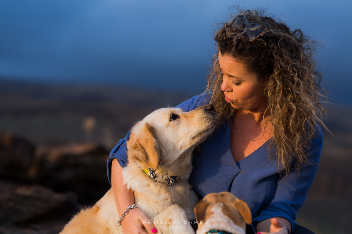 Fotos de pareja y mascotas en Las Palmas de Gran Canaria