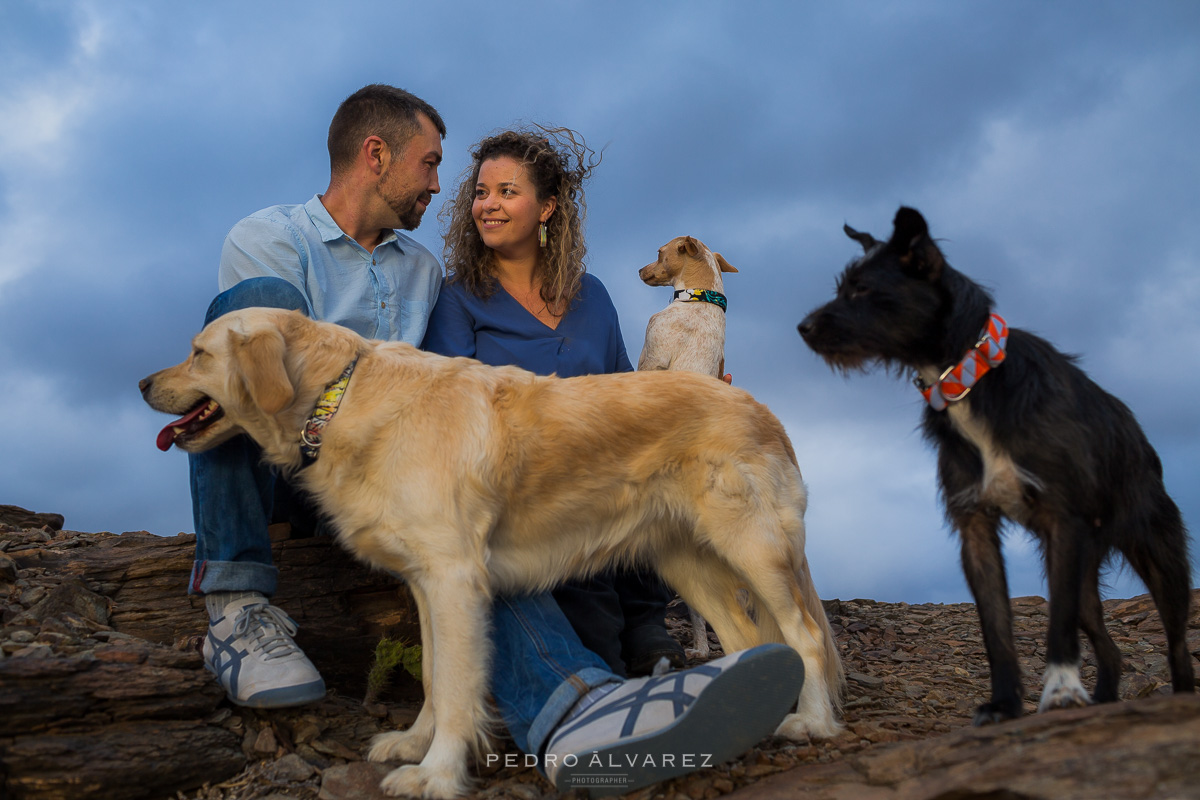 Fotos de pareja y mascotas en Las Palmas de Gran Canaria